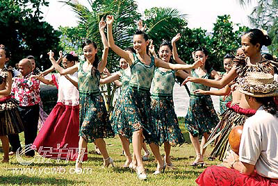 美在花城远赴塞班、天宁拍摄外景