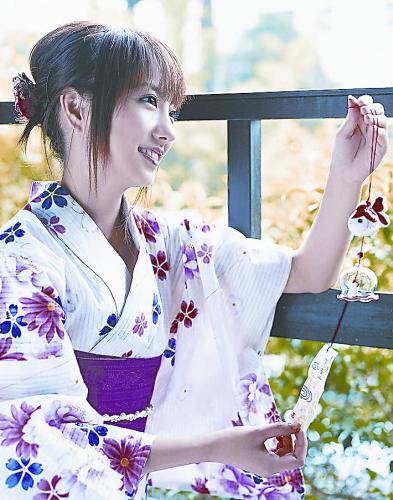 图说：日本美女以温婉美丽著称。