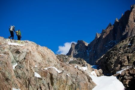 美国蒙大纳、爱达荷、怀俄明 美国大陆洛杉矶山脉分水岭步道。