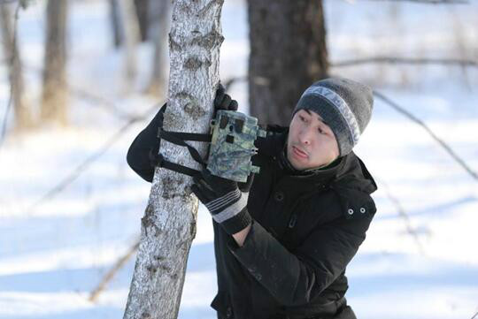 内蒙古毕拉河自然保护区进行冬季野外动物监测
